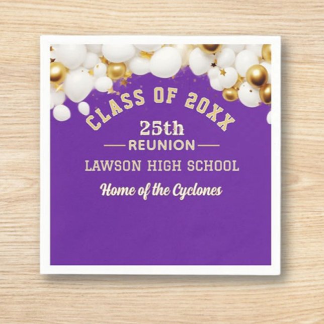 Celebrate! Class Reunion Party  Napkin (Creator Uploaded)