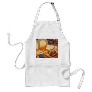 Celebrate cozy nights knitted blanket and warm standard apron