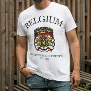 Celebrate Culture of Belgium  Flag T-shirt
