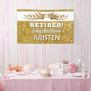 Celebrate! Custom Retirement Party Banner