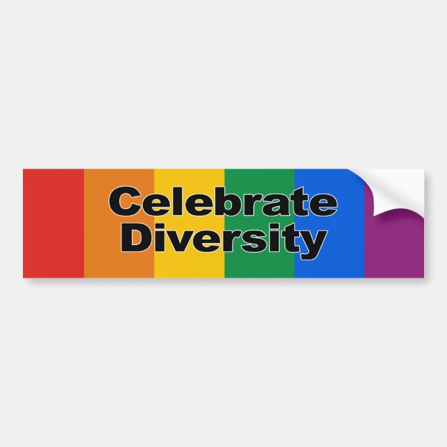 Celebrate Diversity 2 Bumper Sticker (Front)