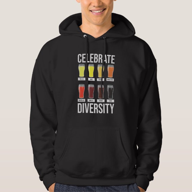 Celebrate Diversity Bartender Hoodie (Front)