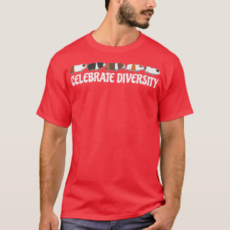Celebrate Diversity Cavy  Cuy Owner Pet Guinea Pig T-Shirt