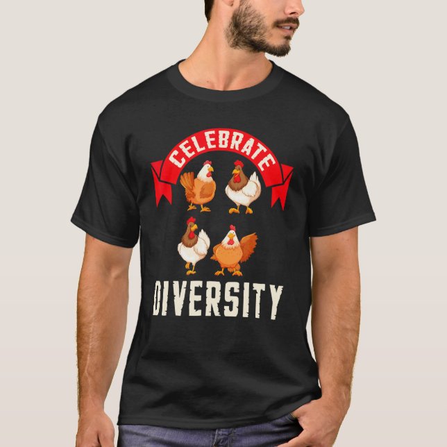 Celebrate Diversity  Chicken Tee (Front)