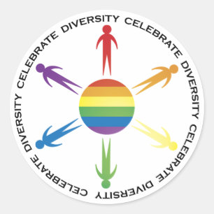 Celebrate Diversity Classic Round Sticker