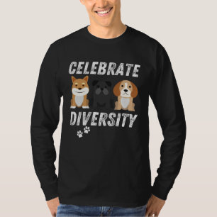 Celebrate Diversity Dogs Men & Women T-Shirt