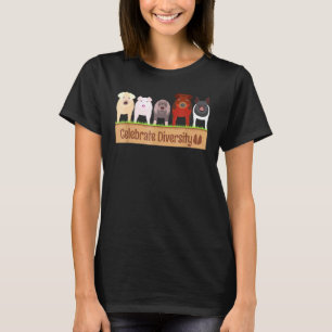 Celebrate Diversity For Pig Farm Breed Pig T-Shirt