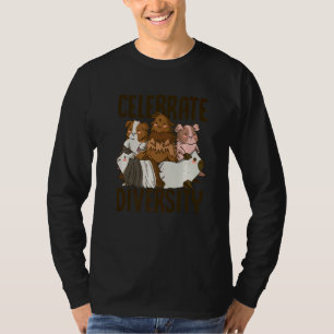Celebrate Diversity Guinea Pig Owner Pet Cavy Anim T-Shirt