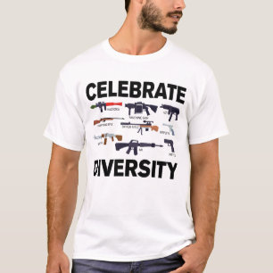 Celebrate Diversity Gun Lover Gun Collector Gun T-Shirt