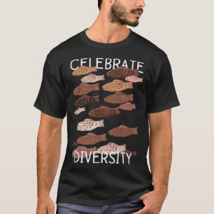 Celebrate Diversity Inclusion Gummy Fish Racial Eq T-Shirt