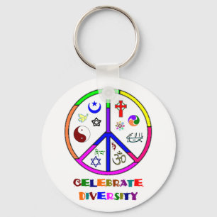 Celebrate Diversity Key Ring