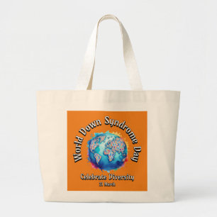 Celebrate Diversity. Large Tote Bag