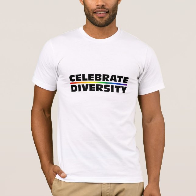 Celebrate Diversity Performance Micro-Fibre Long S T-Shirt (Front)