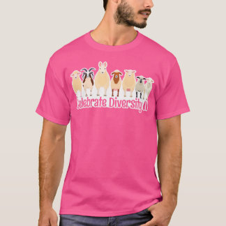 Celebrate Diversity Sheep Lovers Breed Sheep T-Shirt