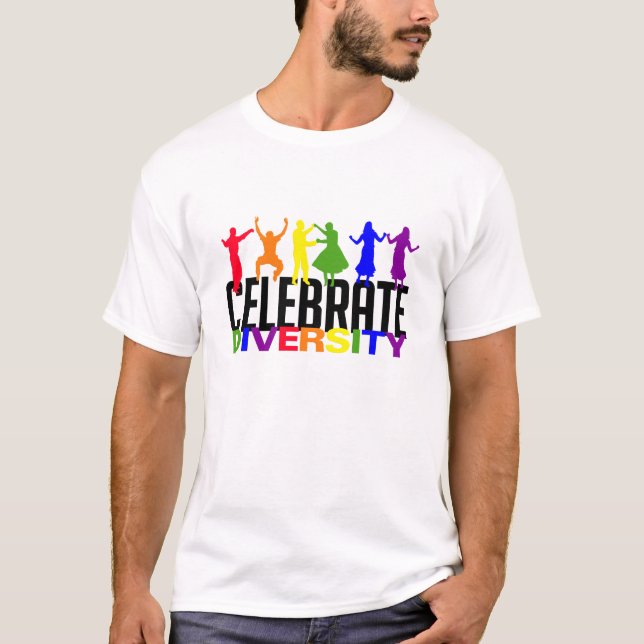 Celebrate Diversity shirt - choose style & colour (Front)