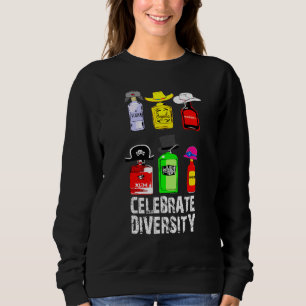 Celebrate Diversity Vodka Whiskey Gin Rum Wine Teq Sweatshirt