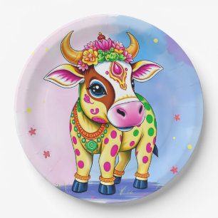 Celebrate Diwali with Holy Cows in Disguise Paper Plate