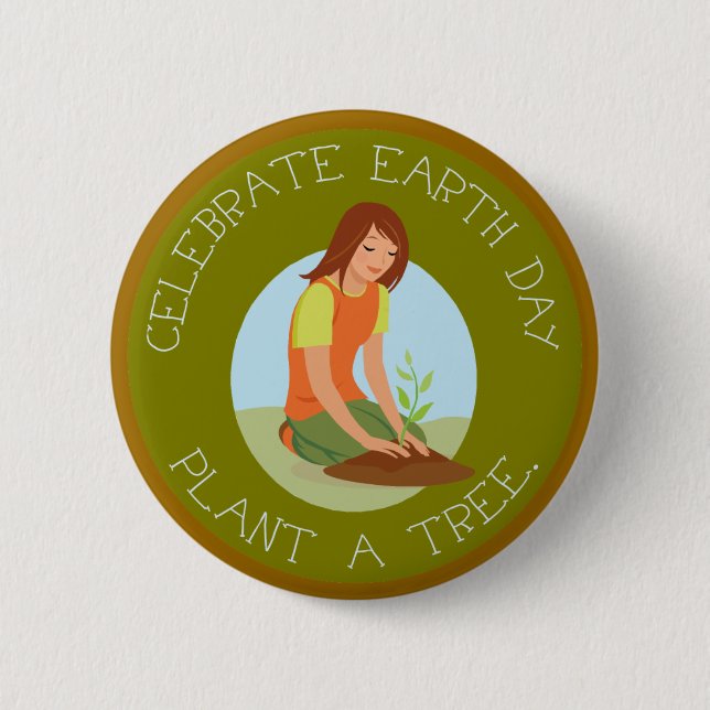 Celebrate Earth Day Button (Front)
