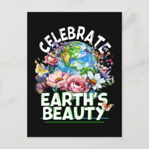 Celebrate Earth's Beauty, Nature Earth Day Postcard