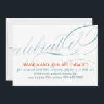 Celebrate Engagment Party Invitations<br><div class="desc">Celebrate your engagement by sending out these chic and modern engagement party invitations.</div>