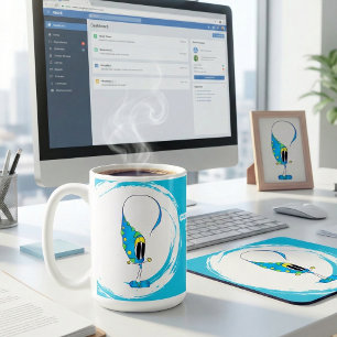 Celebrate Every Day Colourful Cartoon Coffee Mug