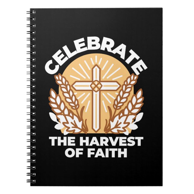 Celebrate Faith with Harvest – Inspirational Art Notebook (Front)