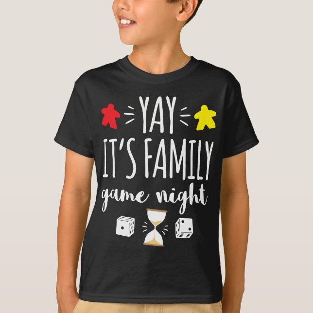 Celebrate Family Game Night Board Games Card Games T-Shirt (Front)