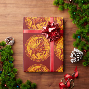 Celebrate Fire Goat 2027 Lunar New Year Wrapping  Paper