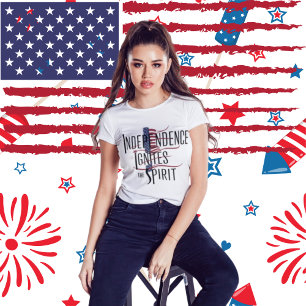 Celebrate Freedom: Independence Ignites the Spirit T-Shirt