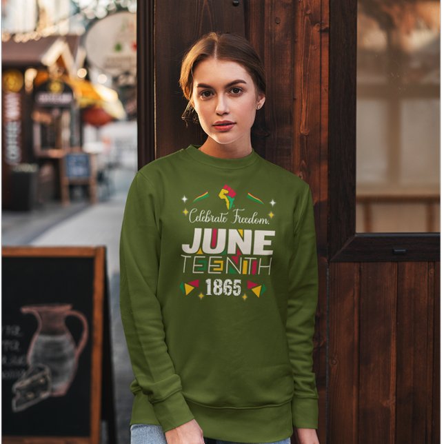 Celebrate Freedom JUNETEEENTH 1865 Black History  Sweatshirt (Creator Uploaded)