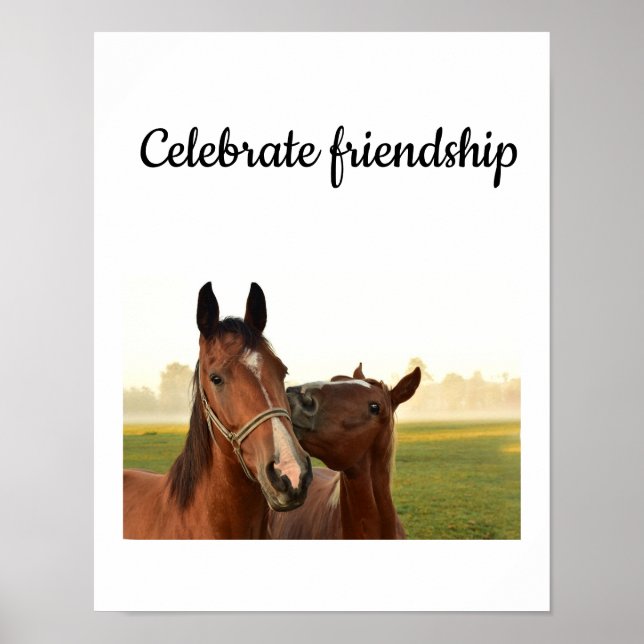 Celebrate friendship Quote Print (Front)