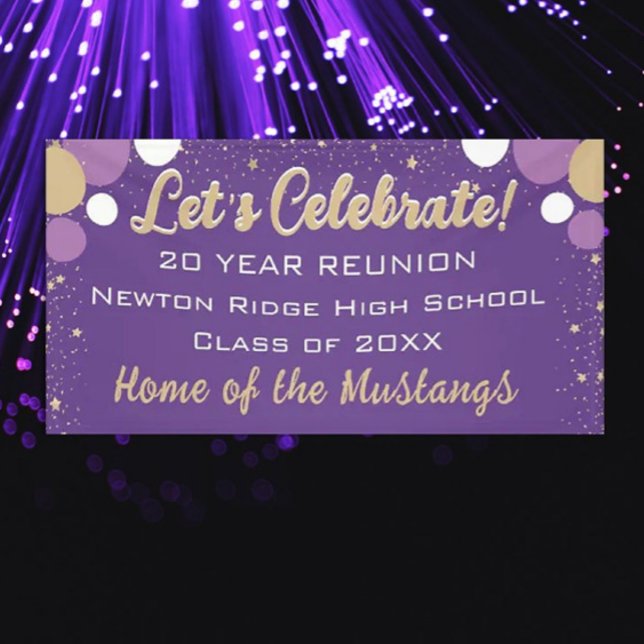 Celebrate! Fun Confetti Class Reunion banner (Creator Uploaded)