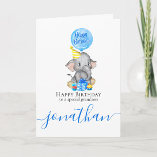 Celebrate Grandson’s birthday card