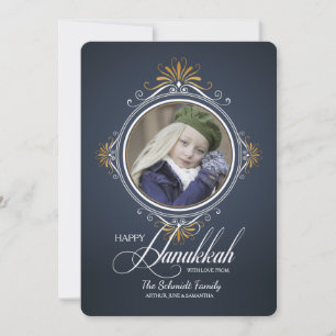 Celebrate Hanukkah Holiday Photo Card