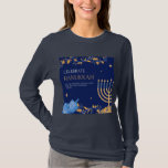 Celebrate Hanukkah T-Shirt<br><div class="desc">Light, hope and peace. Celebrate Hanukkah.</div>