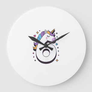 Celebrate Happy 6 Years Old Birthday Party For Gir Large Clock