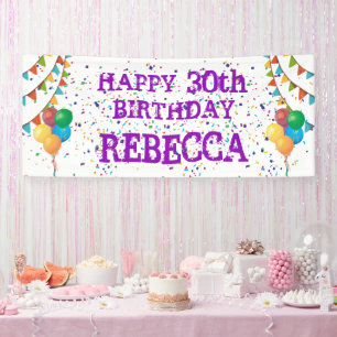 Celebrate Her Day: Custom Birthday Banner