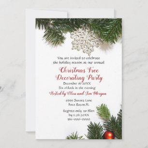 Celebrate Holiday Season Christmas Party  Invitation