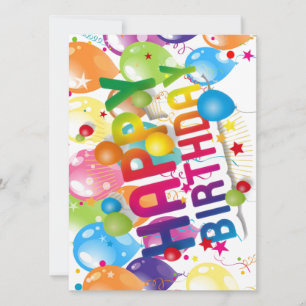 "Celebrate in Style: Happy Birthday Postcard" Holiday Card