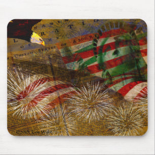 Celebrate Independence Day Mouse Pad