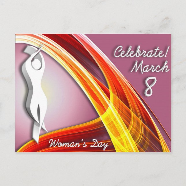 Celebrate - International Woman's Day Postcard (Front)