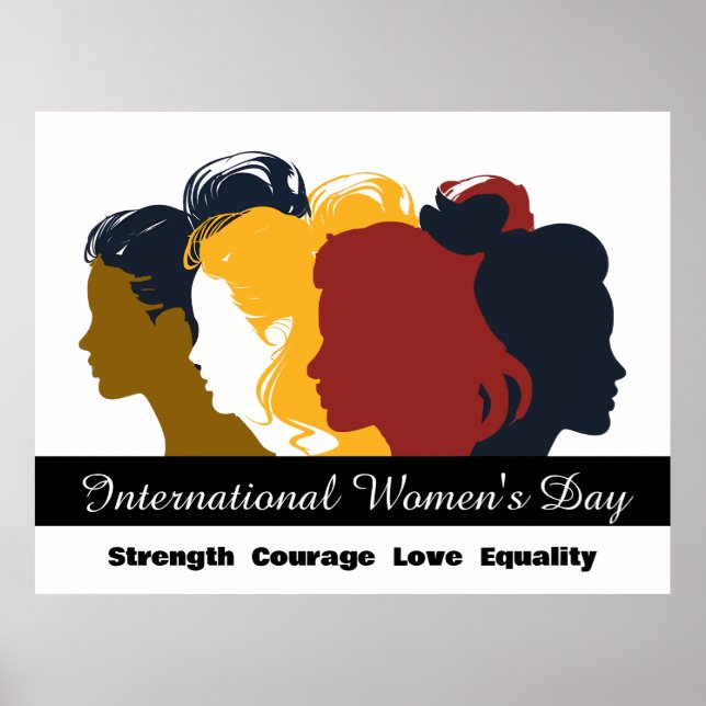 Celebrate International Women's Day March 8th 2025 Poster (Front)