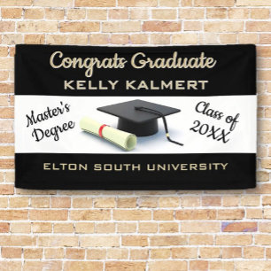 Celebrate it! Master's Degree Graduation Banner