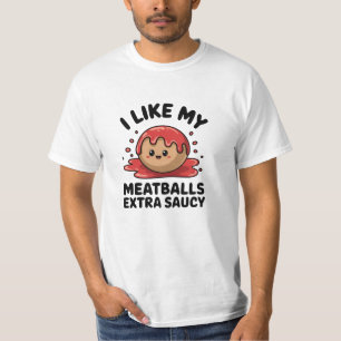 Celebrate Italian Cuisine with Meatball Designs T-Shirt