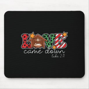 Celebrate Joyful Christian Christmas Bible, Love C Mouse Pad