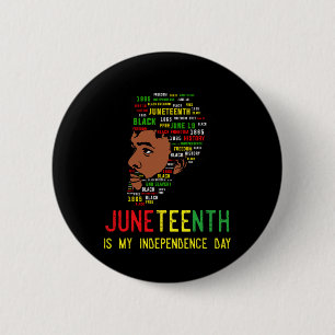 Celebrate Juneteenth Independence Day Black Men Fa 6 Cm Round Badge