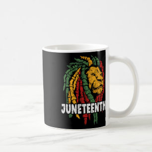 Celebrate Juneteenth Lion African American Freedom Coffee Mug