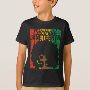 Celebrate Juneteenth Retro African Colours Womens T-Shirt