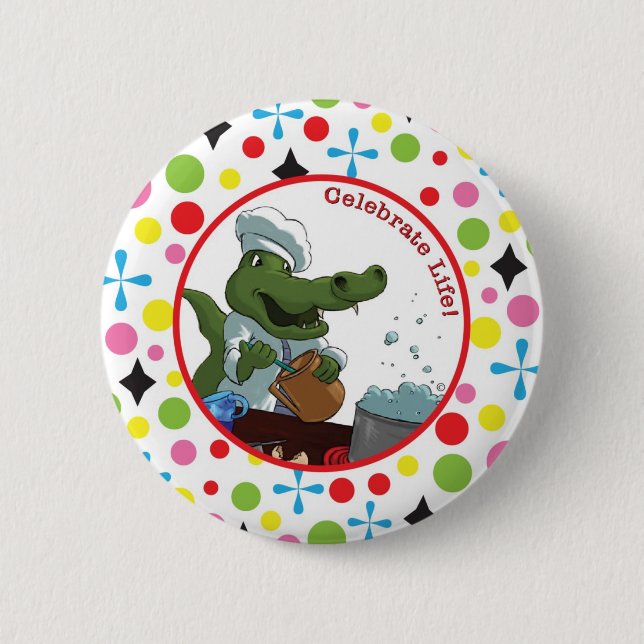 Celebrate Life 6 Cm Round Badge (Front)
