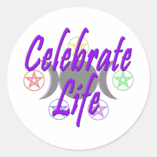 Celebrate Life Classic Round Sticker